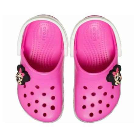 Crocs Παιδικά Σαμπό Θαλάσσης Minnie Mouse Ροζ